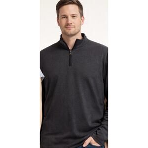 Michael Strahan Pullover XXL Tall Black 1/4 Zip Athletic Casual Mens